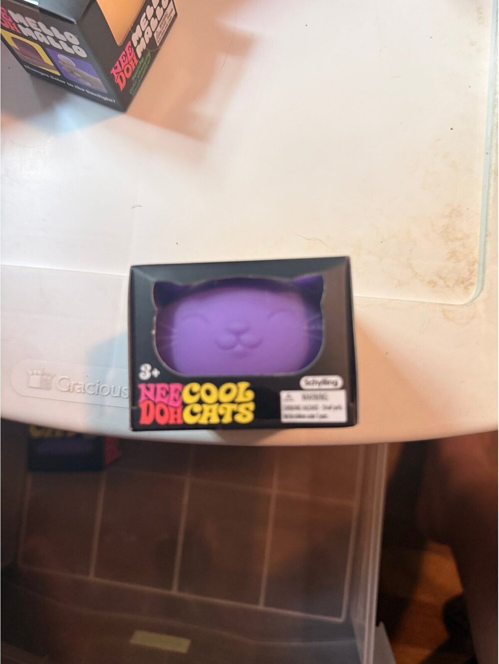 Schylling NeeDoh Purple Cool Cat Squishy